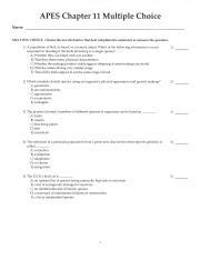 Exercise 1. . Apes chapter 11 multiple choice answers